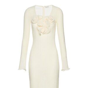 Magda Butrym Floral Embroidered Midi Dress